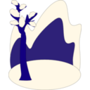 download Winter clipart image with 225 hue color