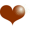 download Red Heart clipart image with 45 hue color