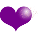 download Red Heart clipart image with 315 hue color