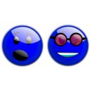 download Smiley 2 clipart image with 180 hue color