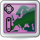 download Tango Style Map Application Icon clipart image with 90 hue color
