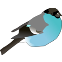 download Eurasian Bullfinch clipart image with 180 hue color