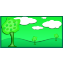 download Fall Landscape 4 clipart image with 90 hue color