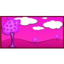 download Fall Landscape 4 clipart image with 270 hue color