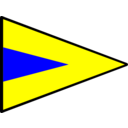 download Signalflag Alt1 clipart image with 180 hue color
