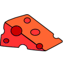 download A Piece Of Cheese clipart image with 315 hue color