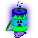download Toxic Nuclear Barrel clipart image with 135 hue color
