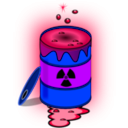 download Toxic Nuclear Barrel clipart image with 225 hue color
