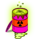 download Toxic Nuclear Barrel clipart image with 315 hue color
