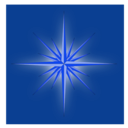 download Glowing Fantasy Star Cool clipart image with 225 hue color
