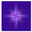 download Glowing Fantasy Star Cool clipart image with 270 hue color