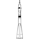 download Soyuz Rocket clipart image with 270 hue color