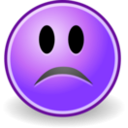 download Tango Face Sad clipart image with 225 hue color