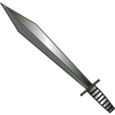 download Sword clipart image with 180 hue color