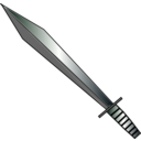 download Sword clipart image with 270 hue color