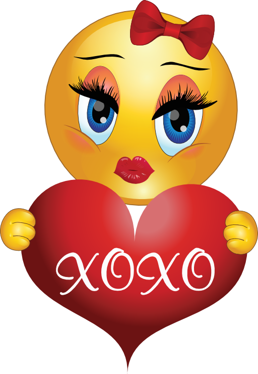 Xoxo Girl Smiley Emoticon