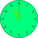 download Clock clipart image with 90 hue color