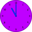 download Clock clipart image with 225 hue color