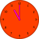 download Clock clipart image with 315 hue color