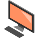download Simple Pc clipart image with 180 hue color