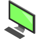 download Simple Pc clipart image with 270 hue color