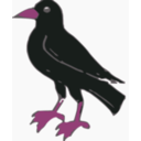 download Crow clipart image with 315 hue color