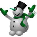 download Happy Snowman 2 clipart image with 135 hue color