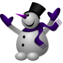 download Happy Snowman 2 clipart image with 270 hue color