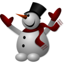 download Happy Snowman 2 clipart image with 0 hue color