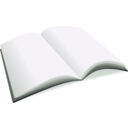 download Open Blank Book clipart image with 45 hue color