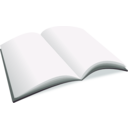 download Open Blank Book clipart image with 90 hue color