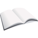 download Open Blank Book clipart image with 135 hue color