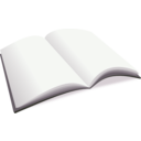 download Open Blank Book clipart image with 225 hue color