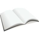 download Open Blank Book clipart image with 315 hue color