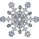 download Snowflake clipart image with 45 hue color