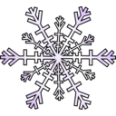 download Snowflake clipart image with 90 hue color