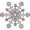 download Snowflake clipart image with 135 hue color