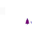 download Christmas Tree clipart image with 180 hue color