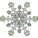 download Snowflake clipart image with 270 hue color