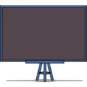 download Chalkboard clipart image with 180 hue color