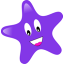 download Star clipart image with 315 hue color