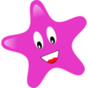 download Star clipart image with 0 hue color