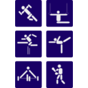 download Sport Pictograms clipart image with 45 hue color