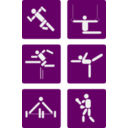 download Sport Pictograms clipart image with 90 hue color