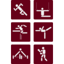 download Sport Pictograms clipart image with 135 hue color