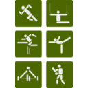 download Sport Pictograms clipart image with 225 hue color