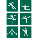 download Sport Pictograms clipart image with 315 hue color
