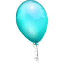 download Balloon Red Aj clipart image with 180 hue color