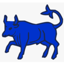 download Red Bull clipart image with 225 hue color