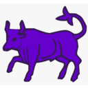 download Red Bull clipart image with 270 hue color
